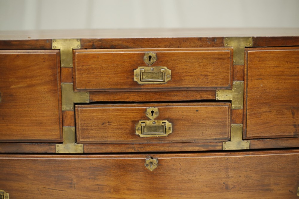 19th century Anglo-Indian camphor wood campaign drawers View IV