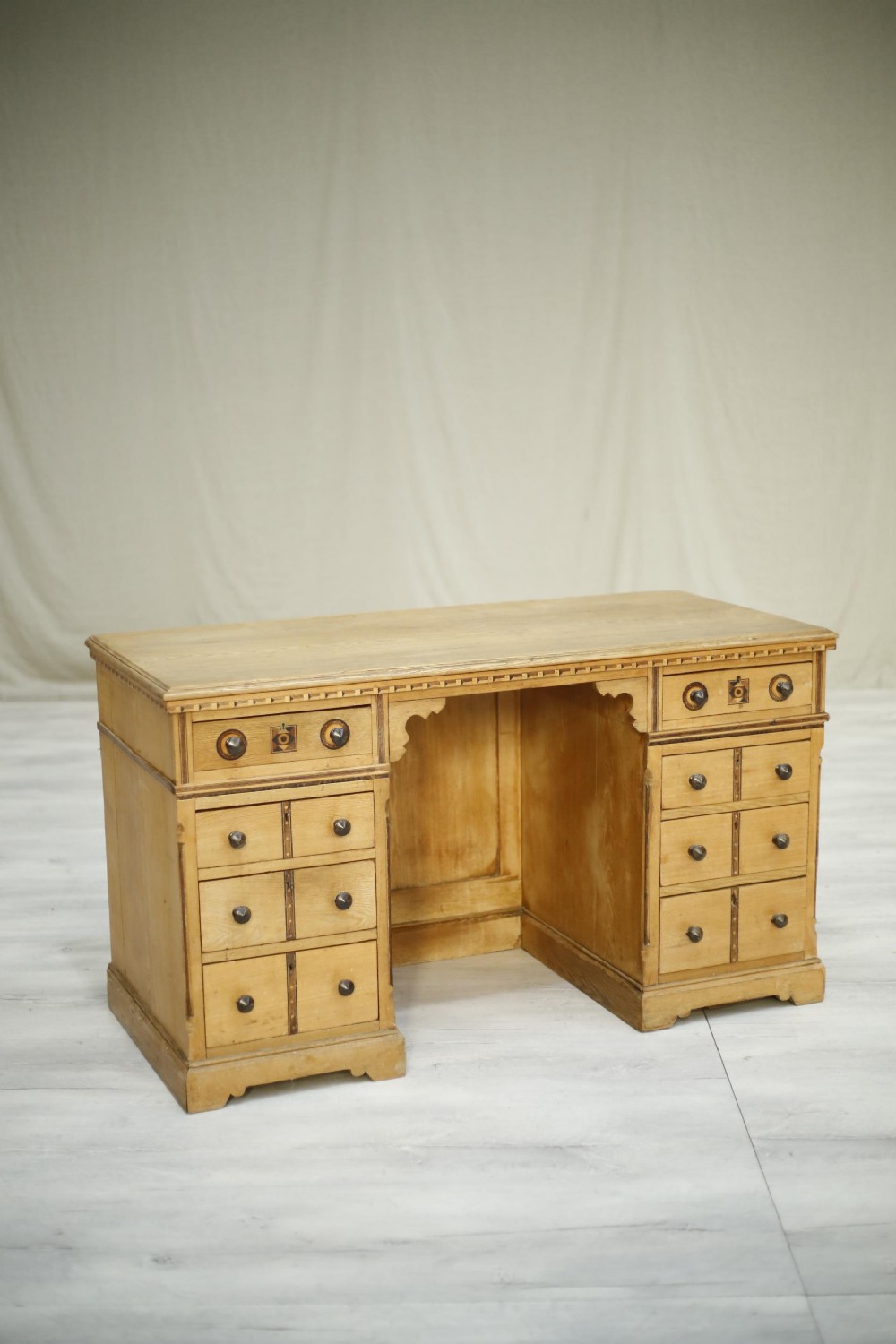 Antique Aesthetic movement ash desk