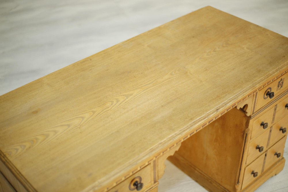 Antique Aesthetic movement ash desk View IV