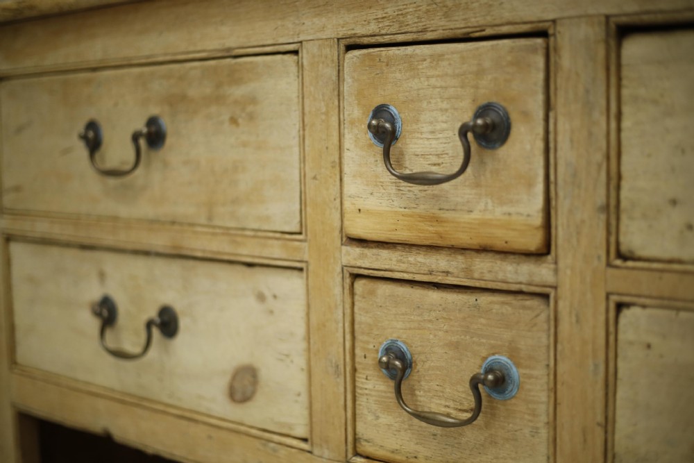 19th century Rustic antique pine counter View XI
