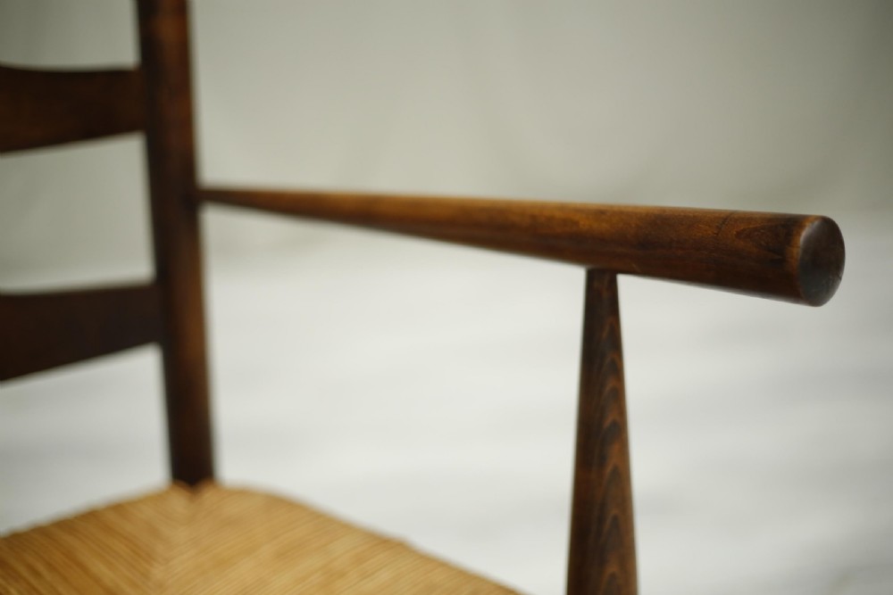 Early 20th century Antique rush seated country bench View X