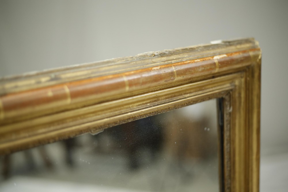 Large 19th century French gilt overmantel mirror View VI