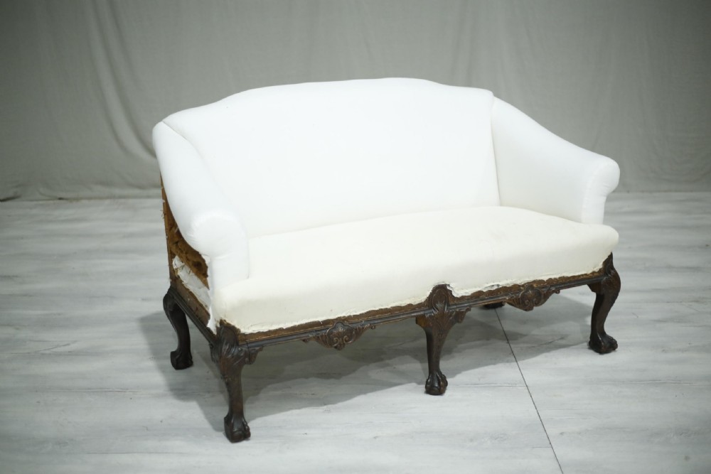 Georgian country house sofa with ball & claw feet View III