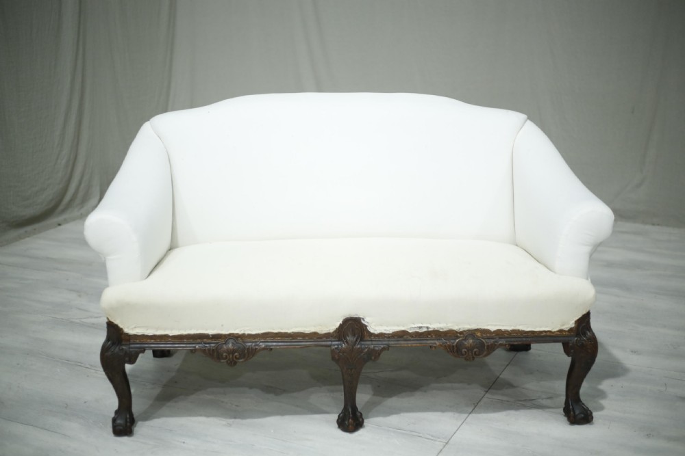 Georgian country house sofa with ball & claw feet View IV