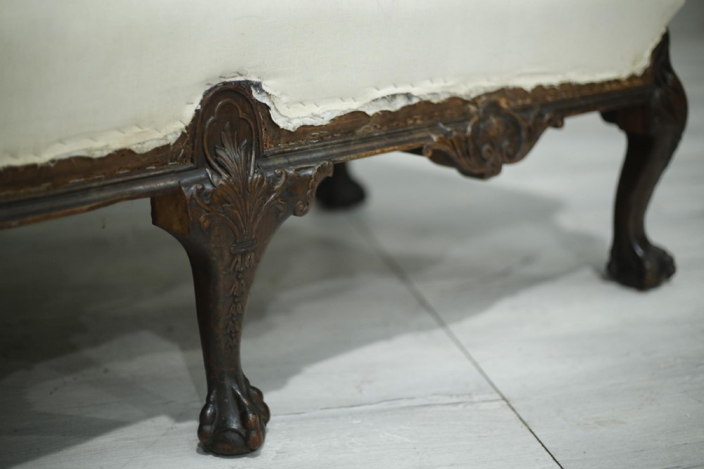 Georgian country house sofa with ball & claw feet View VIII
