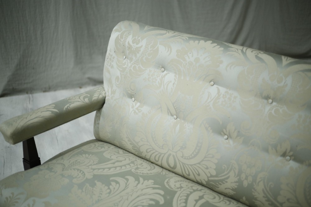 c.1900 Howard and sons style open armed sofa View VI