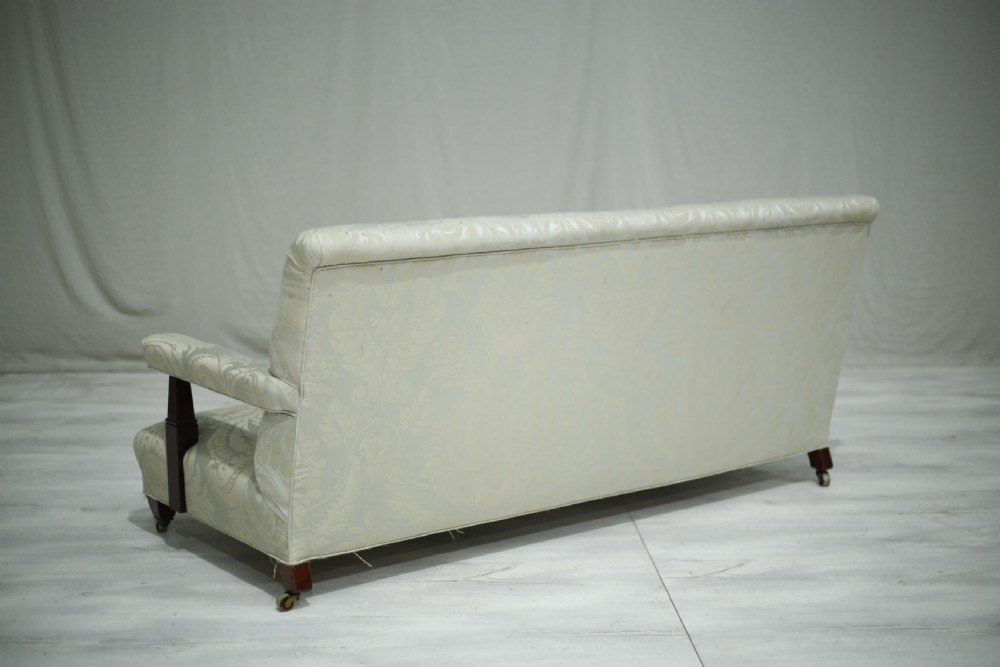 c.1900 Howard and sons style open armed sofa View VIII