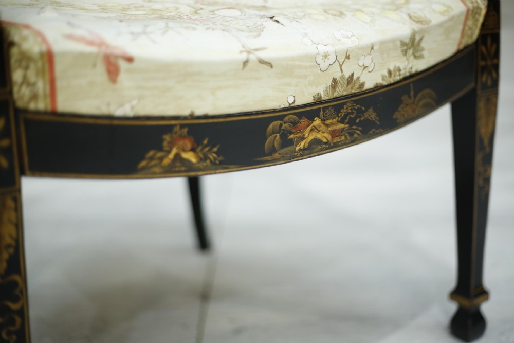 c.1900 Chinoiserie rattan desk chair View VI