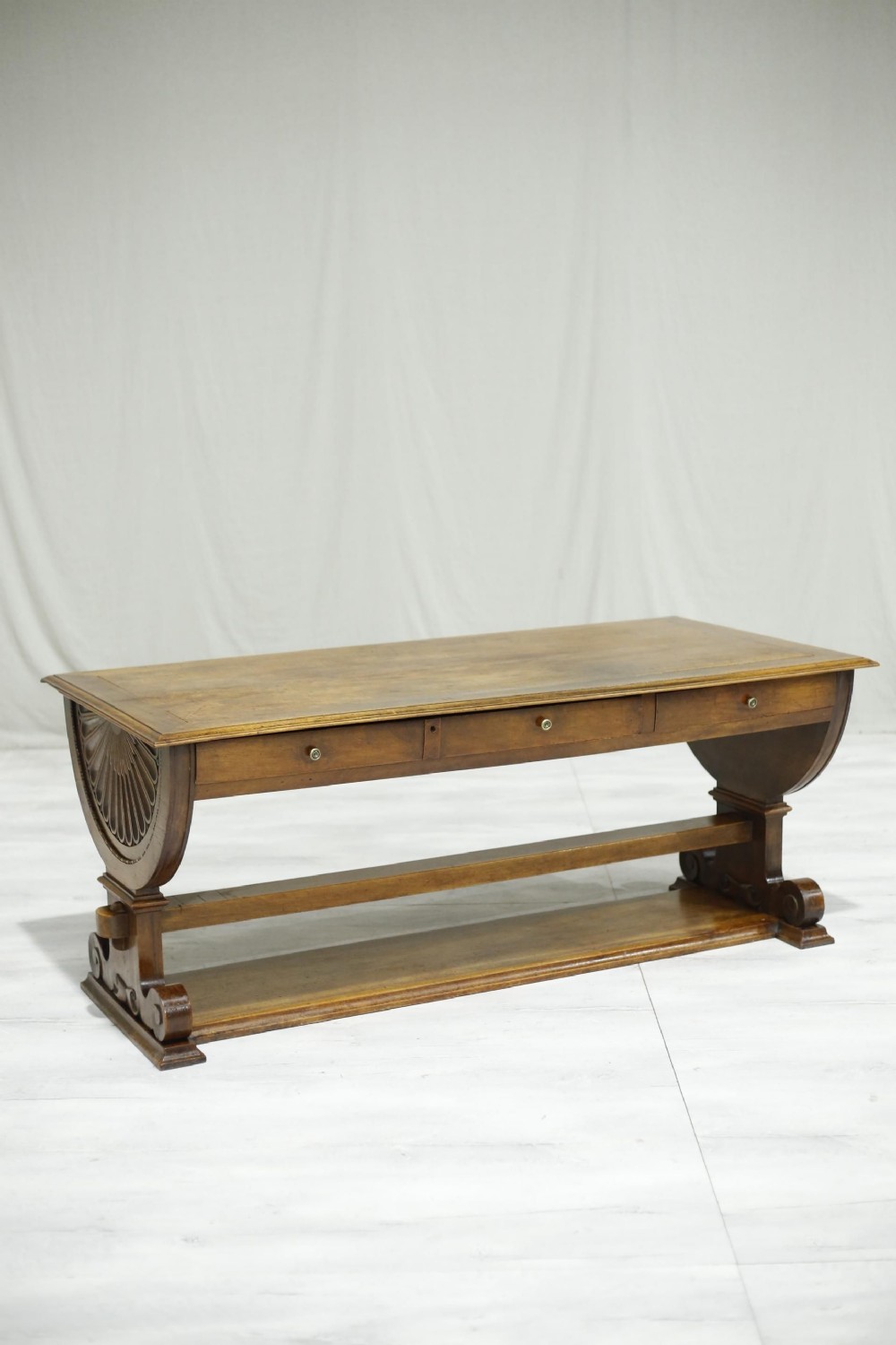 19th century French mahogany drapers table