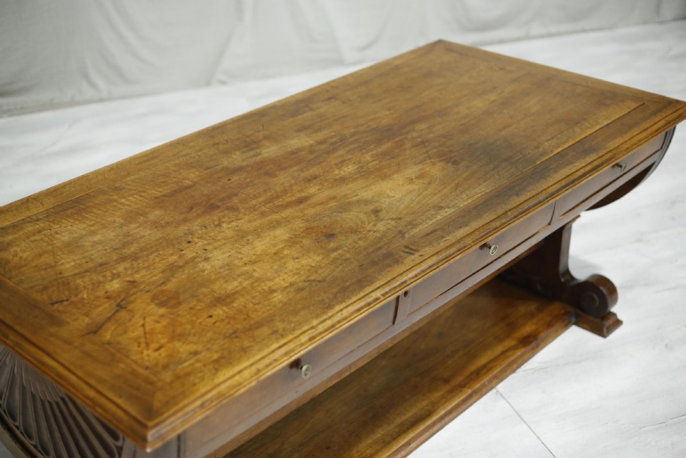 19th century French mahogany drapers table View IV