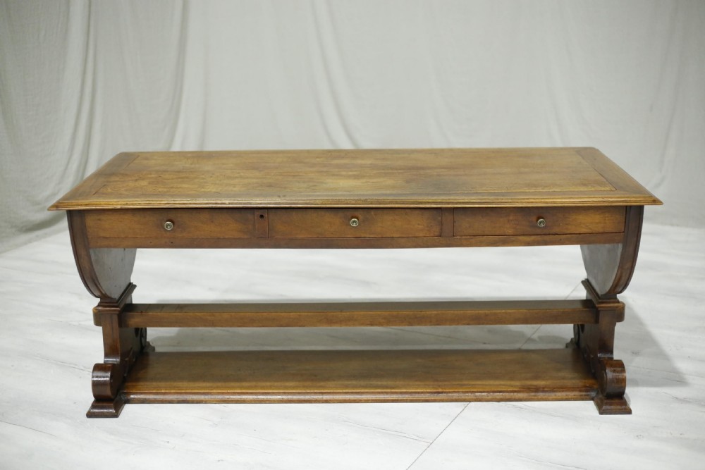 19th century French mahogany drapers table View V