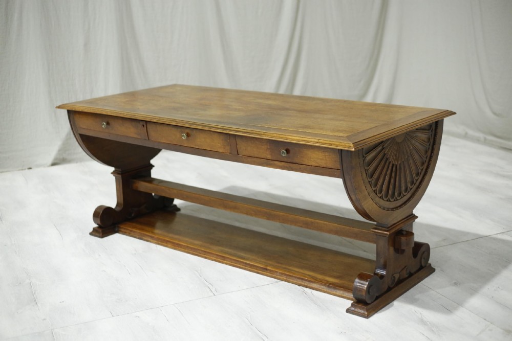 19th century French mahogany drapers table View VI