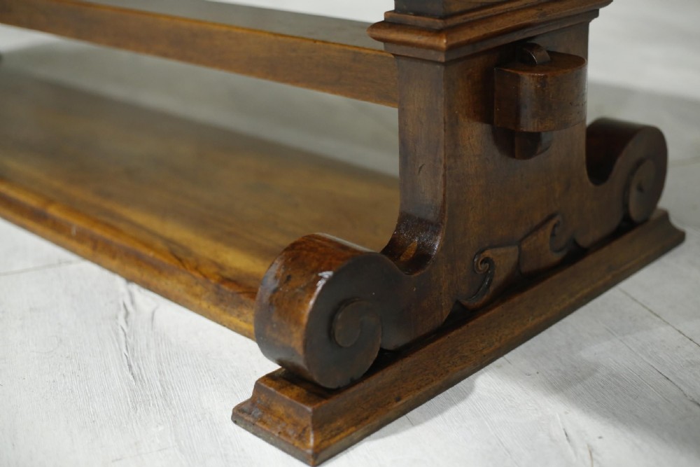 19th century French mahogany drapers table View VIII