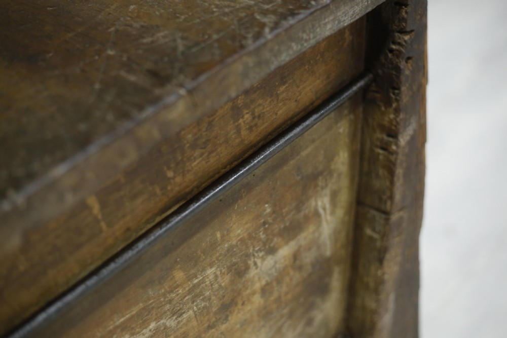 19th century 2.6m oak bakers table View XV