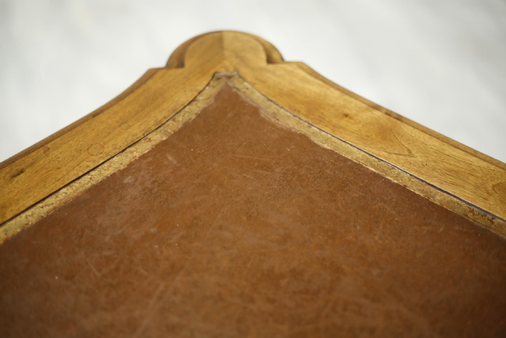 Monumental 19th century burr walnut desk View VIII