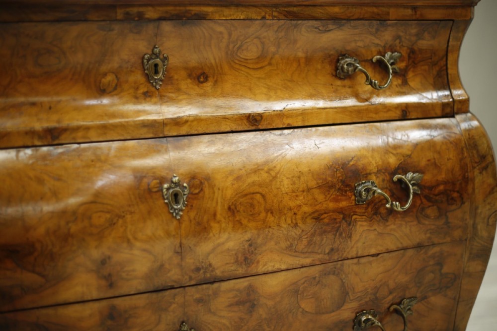 c.1920 Italian burr walnut chest of drawers View IV