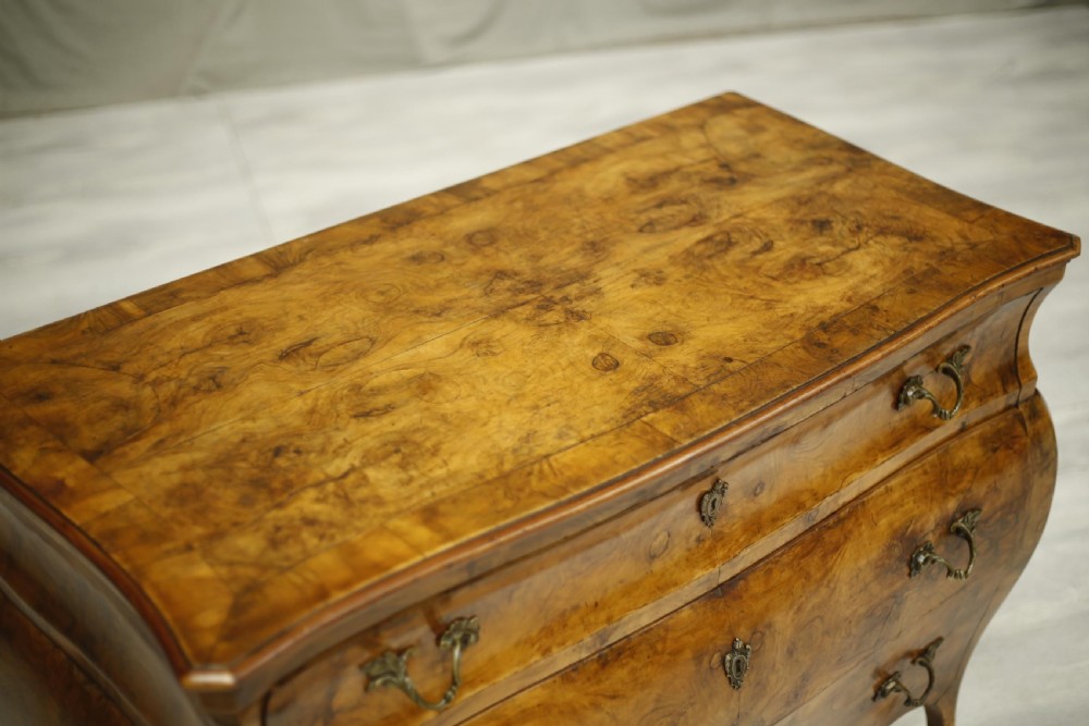 c.1920 Italian burr walnut chest of drawers View IX