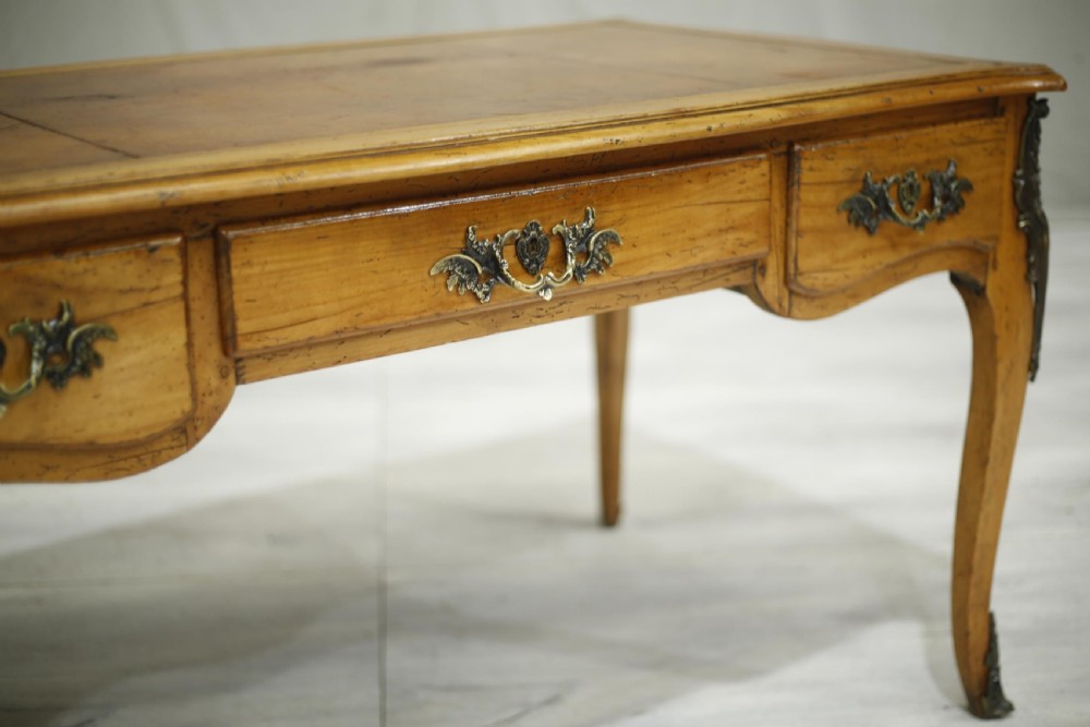 19th century French leather topped desk View V