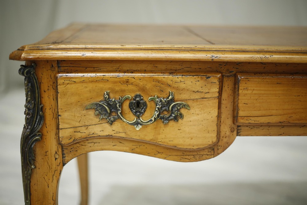 19th century French leather topped desk View VI