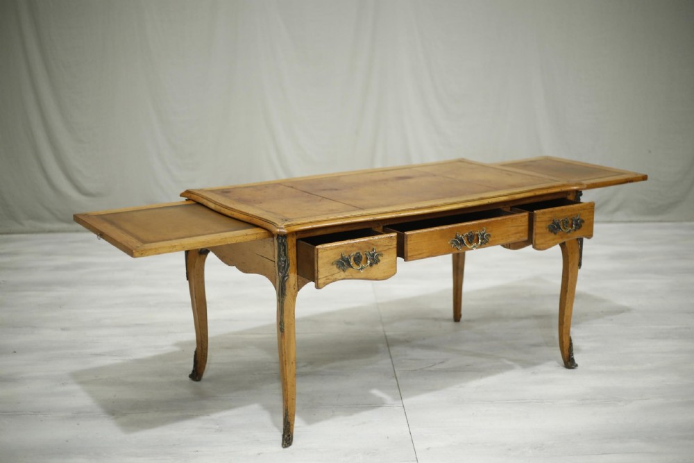19th century French leather topped desk View VIII