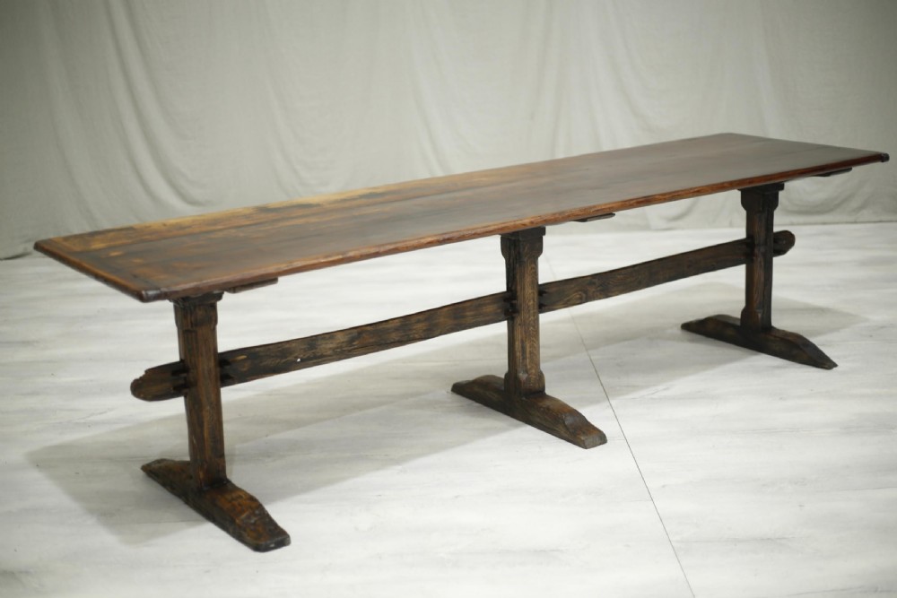 18th century refectory dining table View II