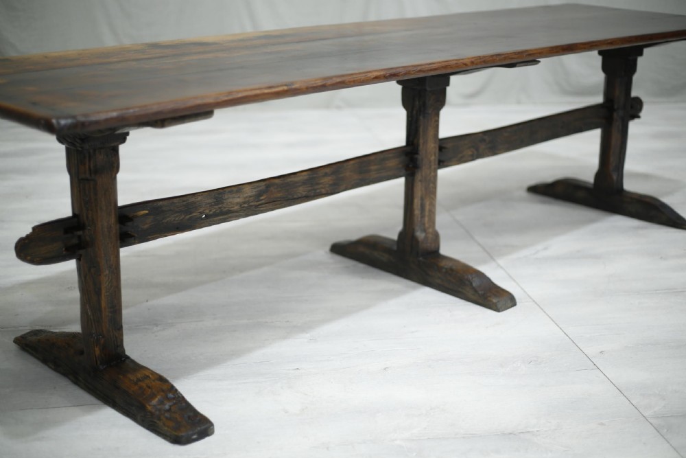 18th century refectory dining table View V
