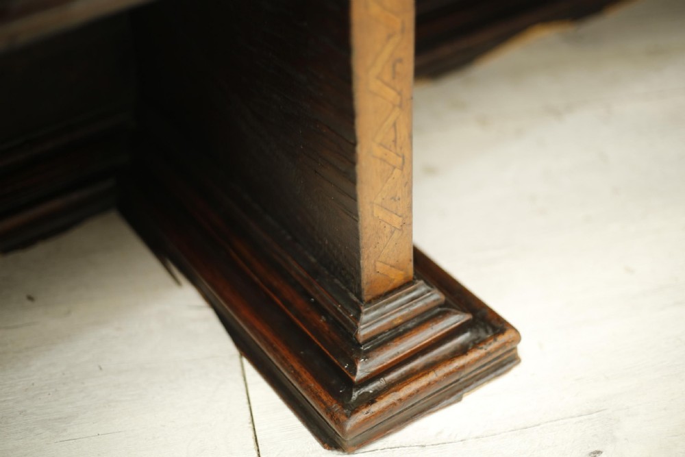 19th century Italian penwork detail hall bench View XIII