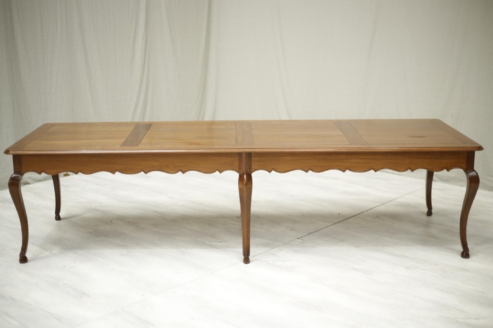 3m 20th century dining table with cabriole legs View XI