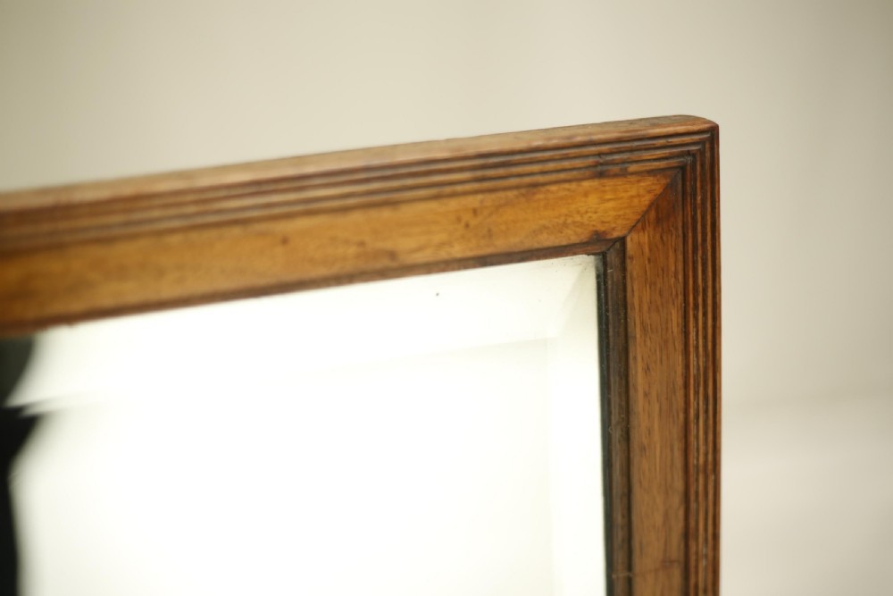 20th century oak tailors mirror with reeded detail View V