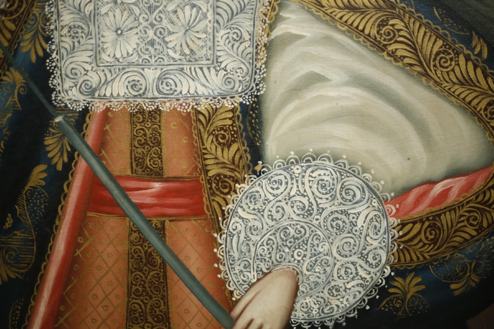 20th century oil painting of an Angel with a rifle View IX