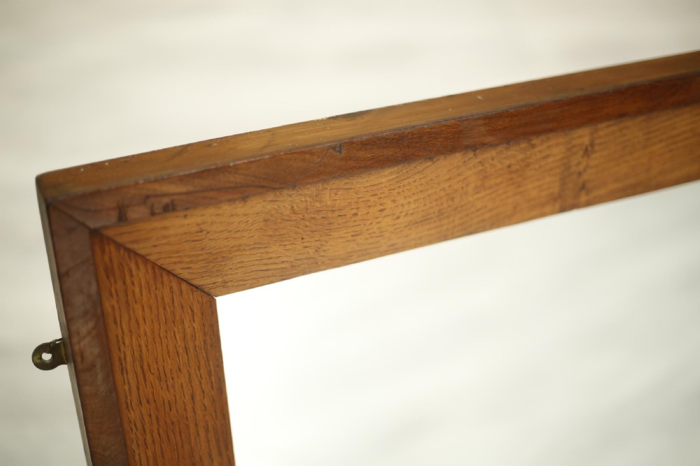19th century Oak and mahogany wall mirror View V