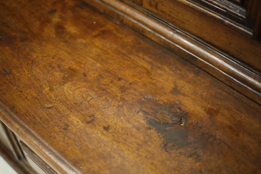 19th century Italian panelled hall bench View XII