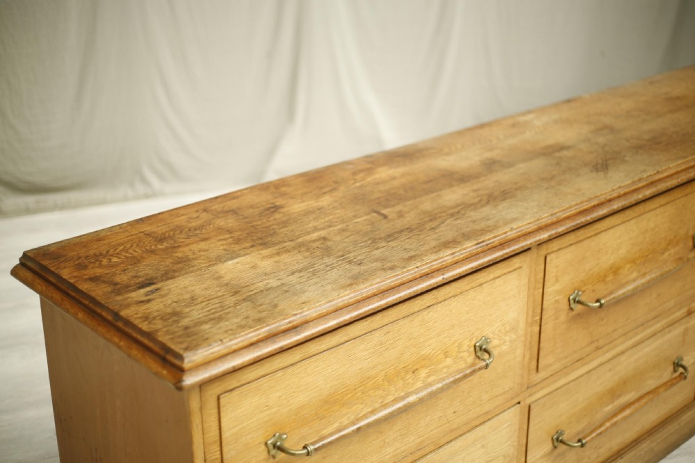 c.1920 set of Large oak Haberdashery drawers View IV