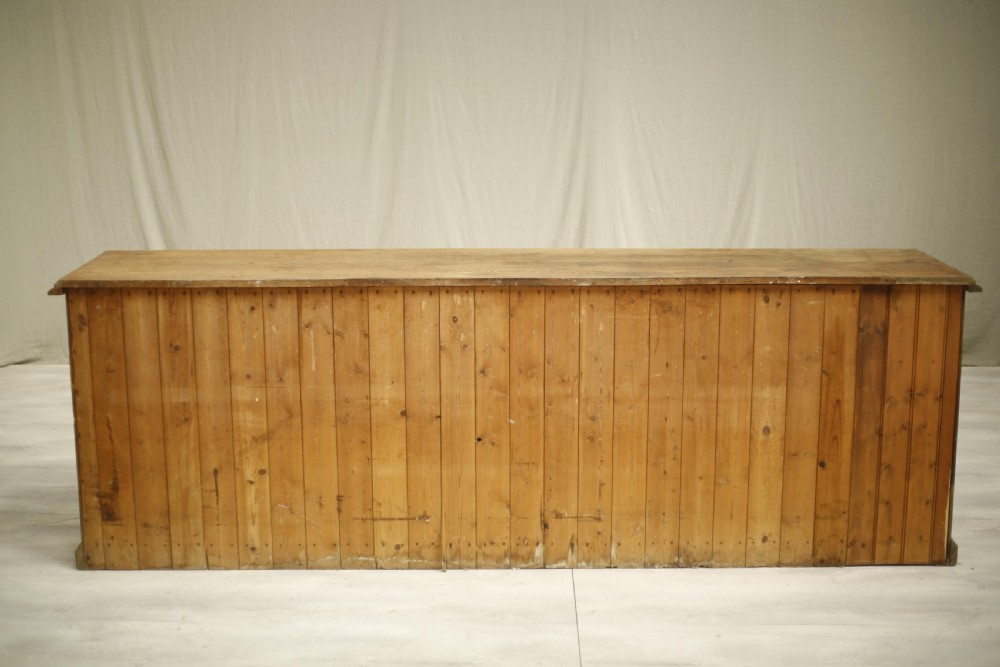 c.1920 set of Large oak Haberdashery drawers View XV