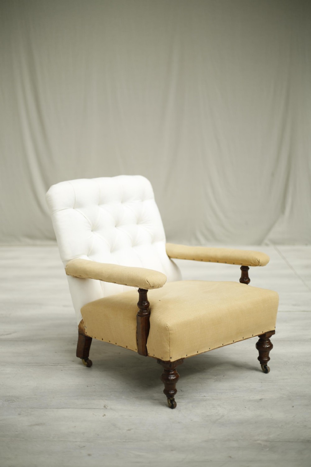 Victorian English open armchair