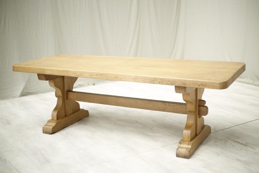19th century Oak refectory dining table View VIII
