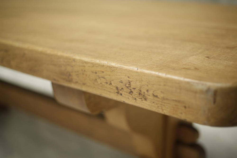 19th century Oak refectory dining table View X