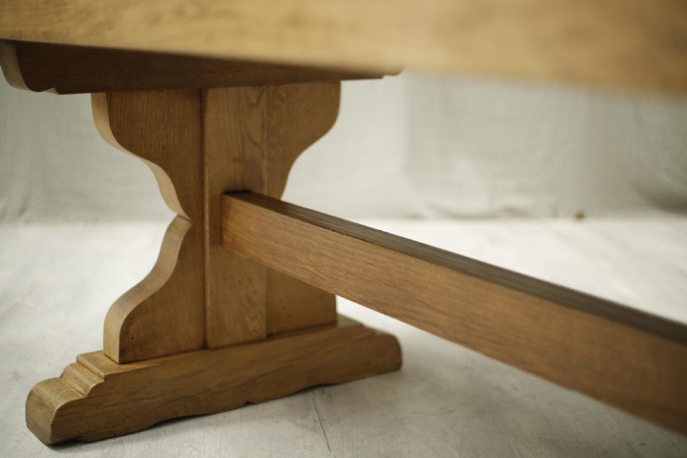 19th century Oak refectory dining table View XII