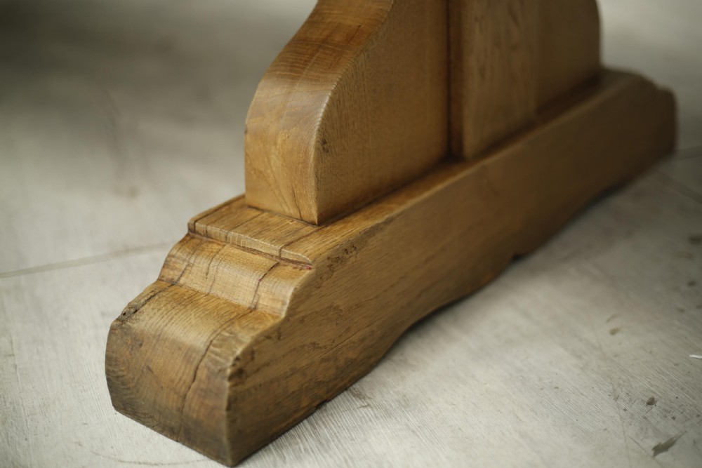 19th century Oak refectory dining table View XIV