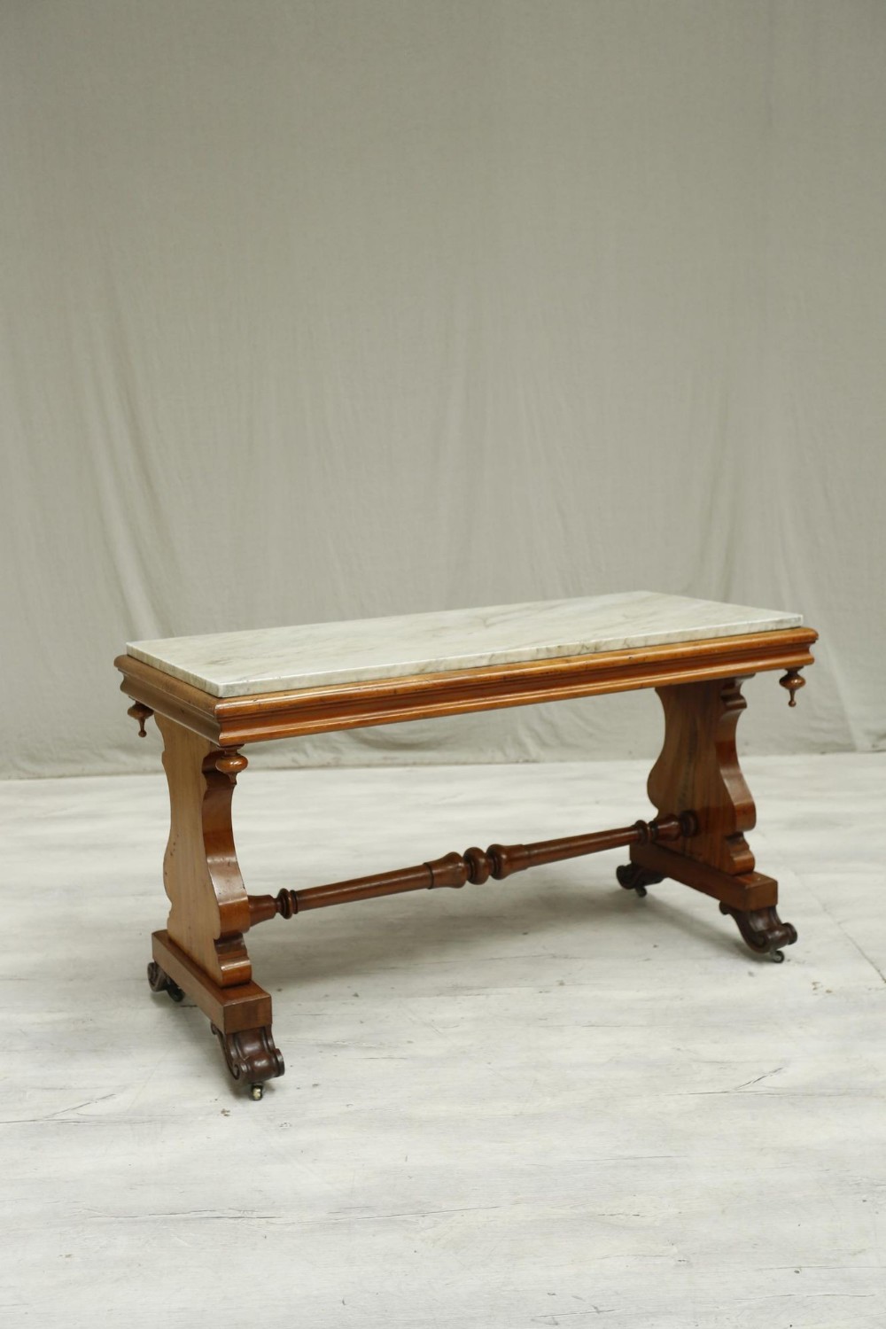 Victorian Mahogany and marble sofa table
