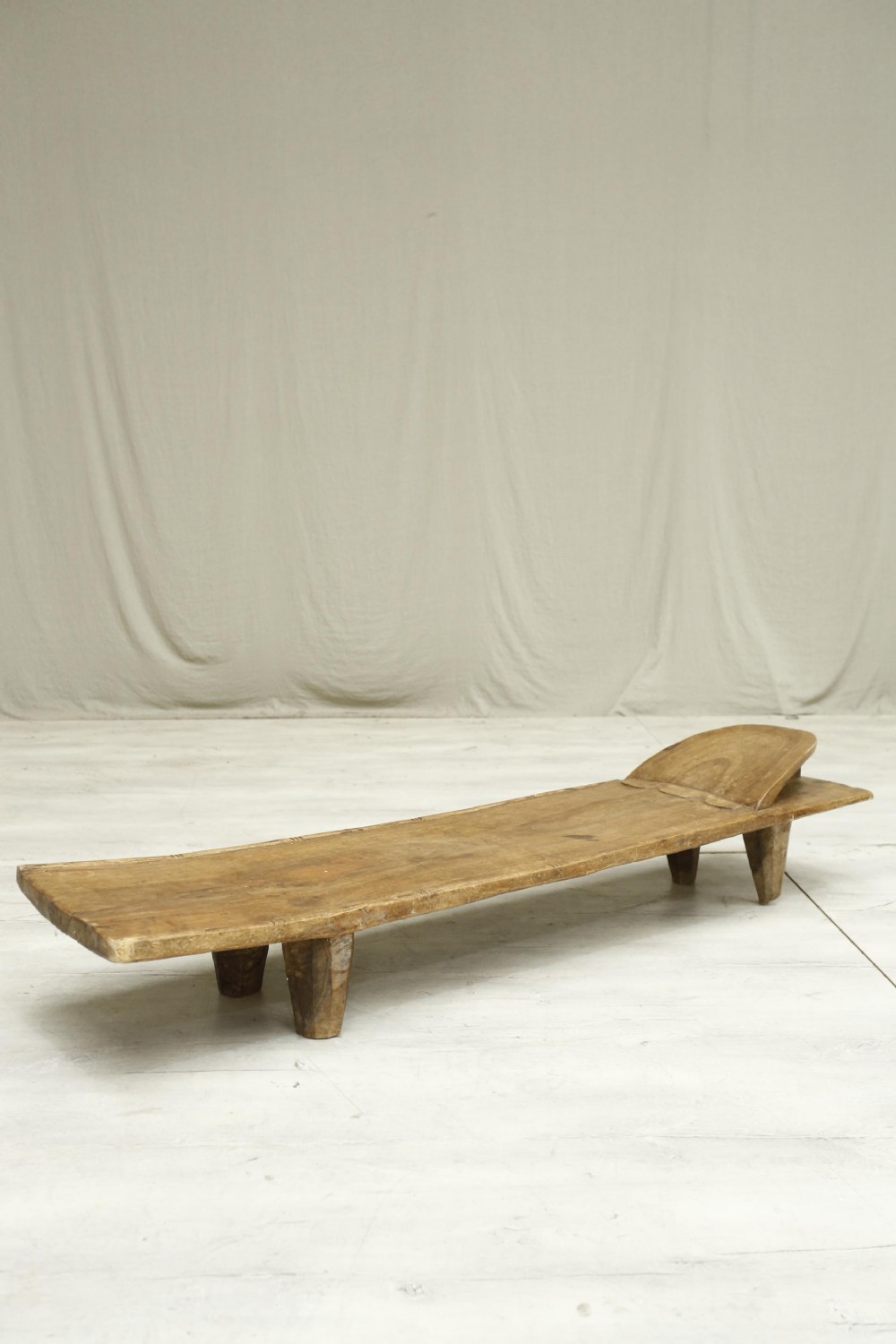 African Iroko Wood Senufo Bed coffee table