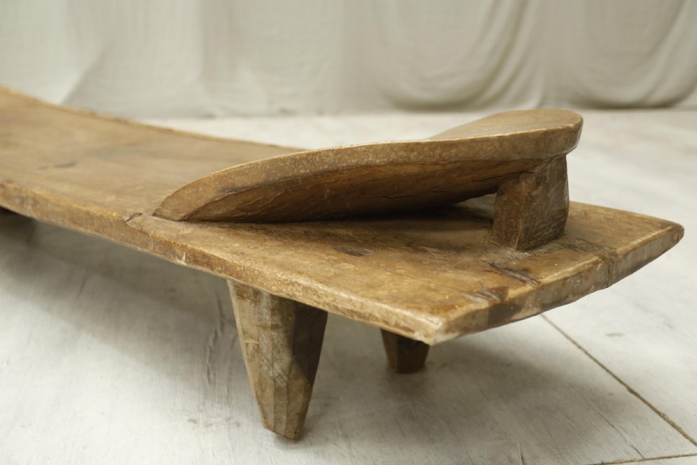 African Iroko Wood Senufo Bed coffee table View VI