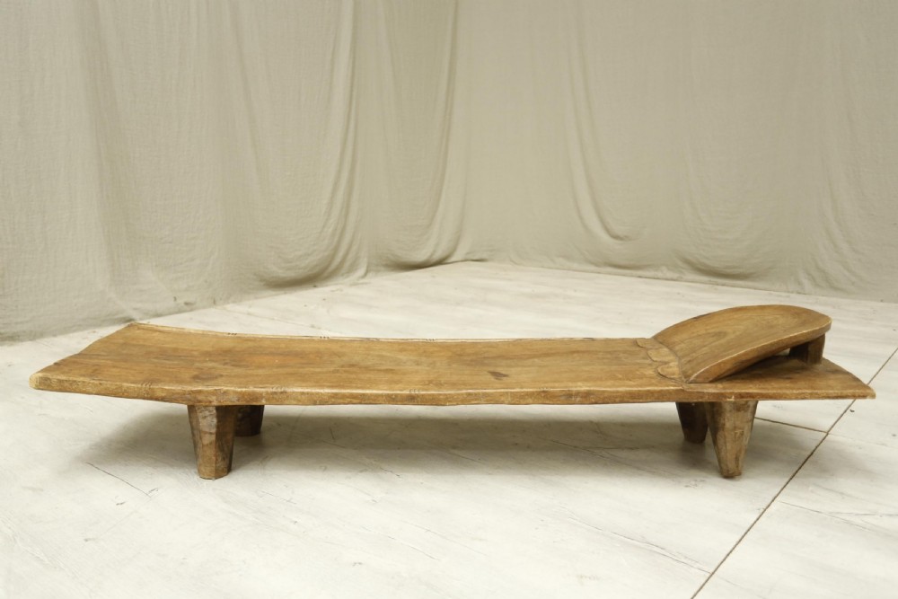 African Iroko Wood Senufo Bed coffee table View XI