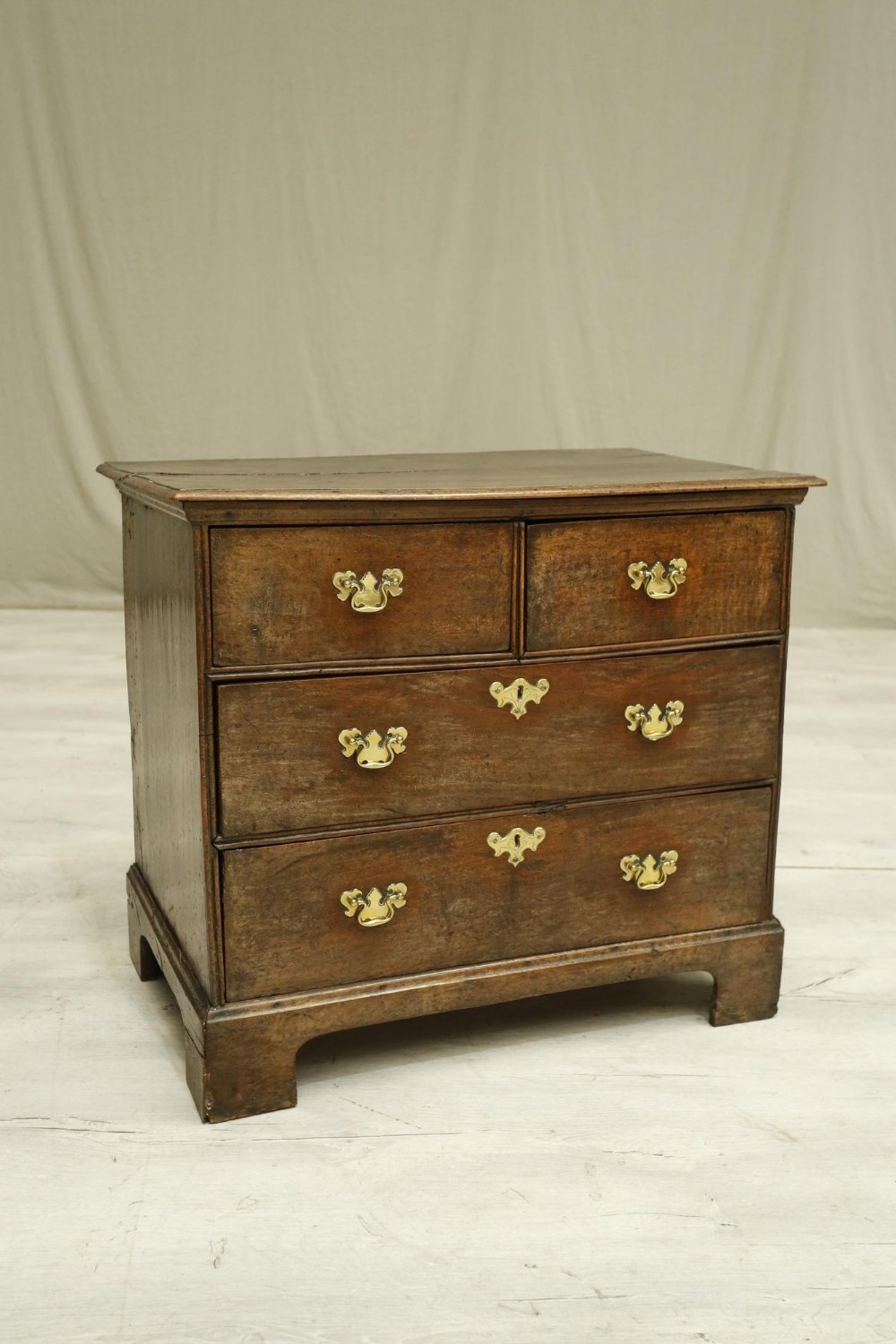 Antique George II elm chest of drawers