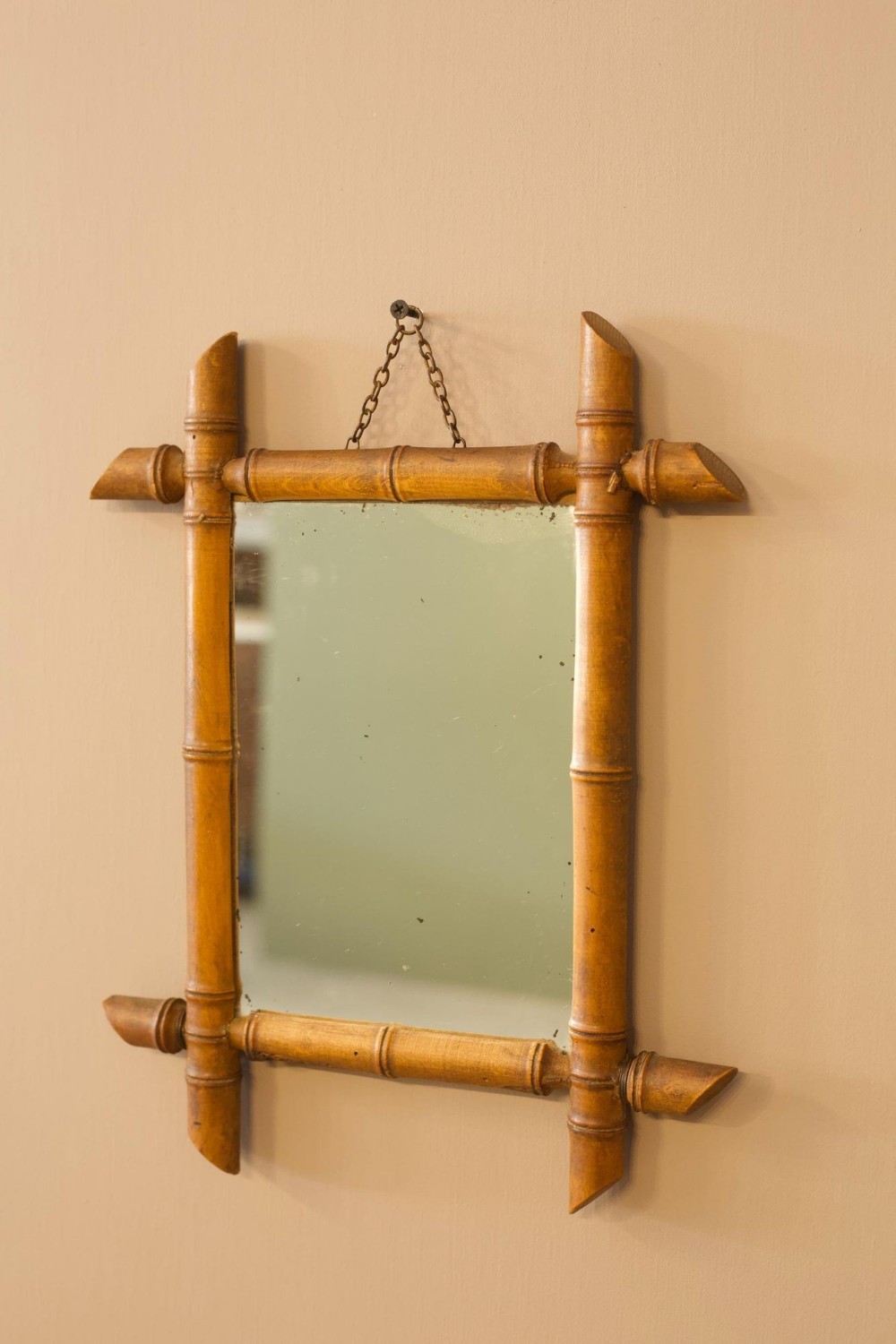 19th century Faux bamboo mirror - 2