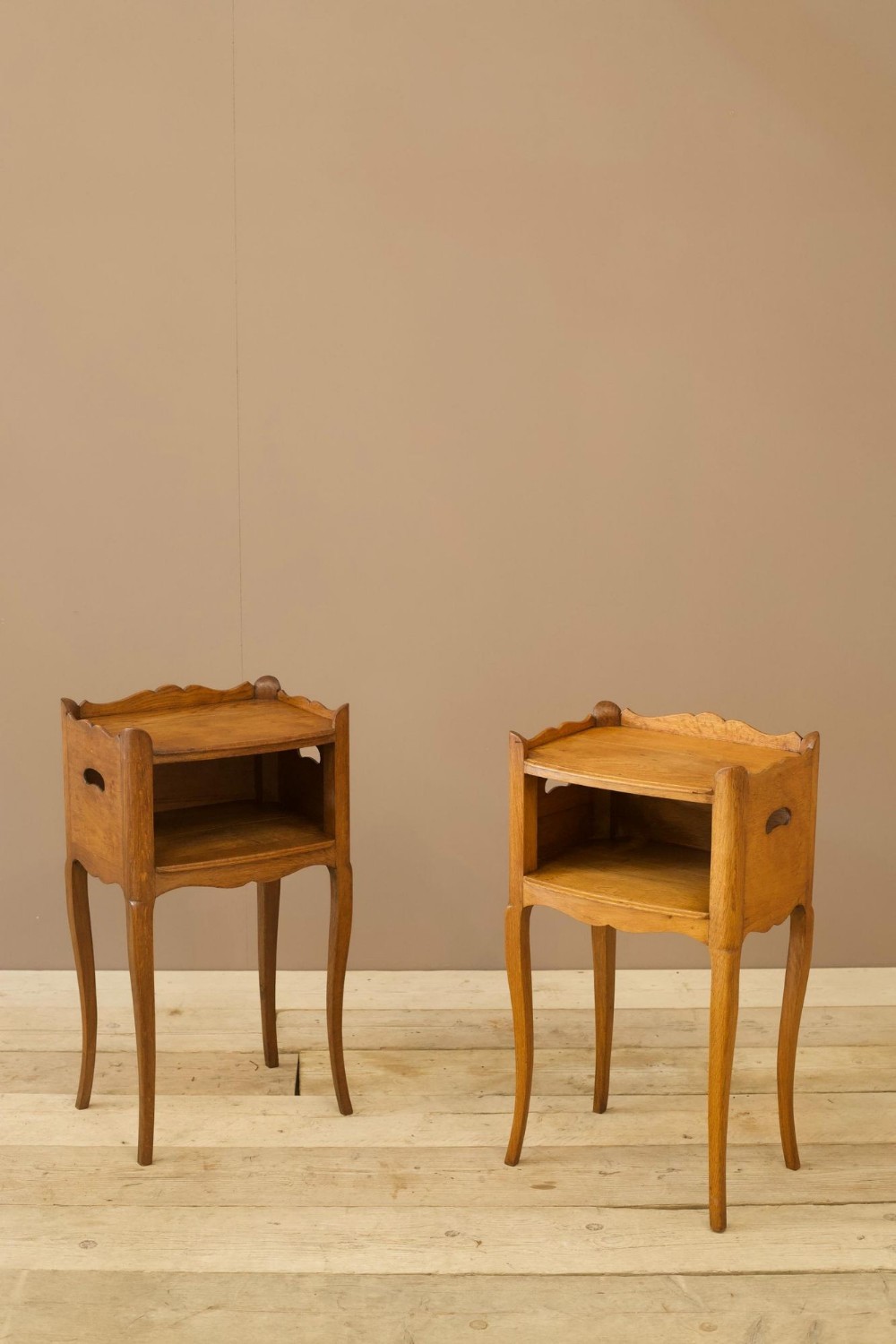 Pair of 19th century Oak bedside tables