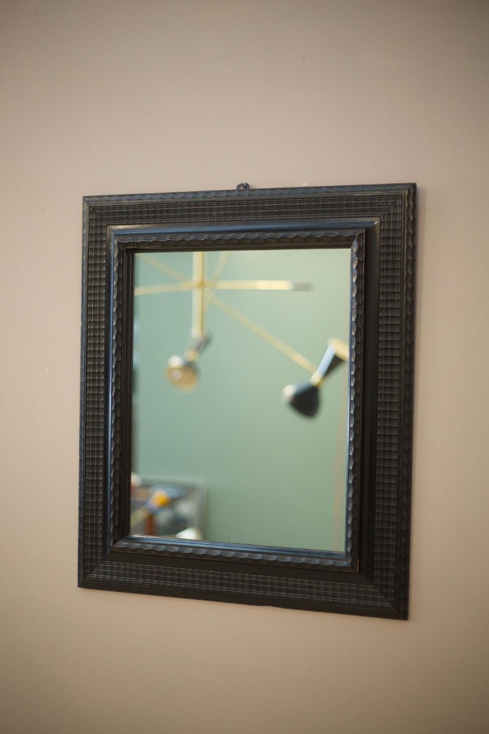 19th century Italian ebonised mirror No 1