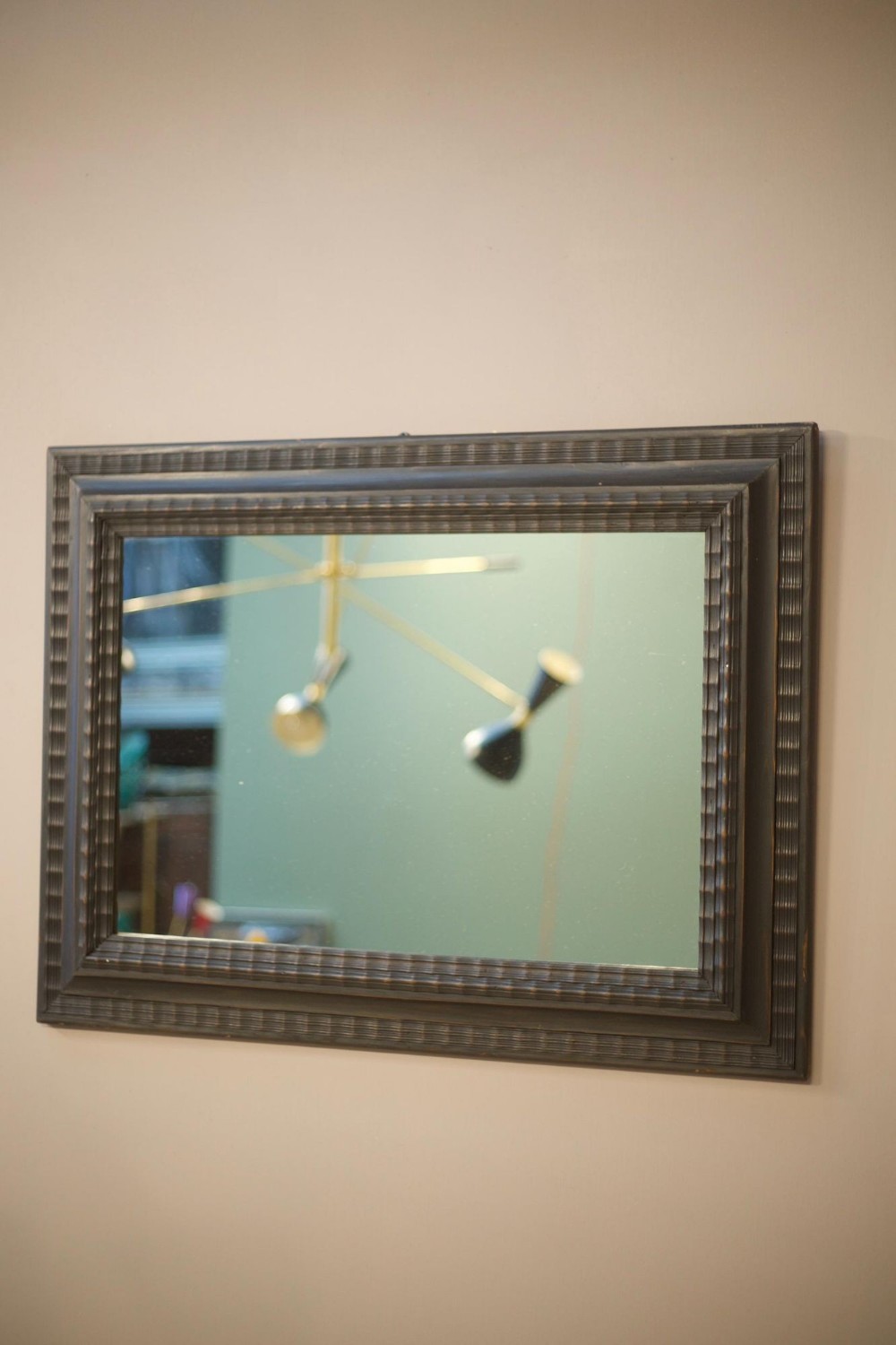 19th century Ebonised Italian mirror No3