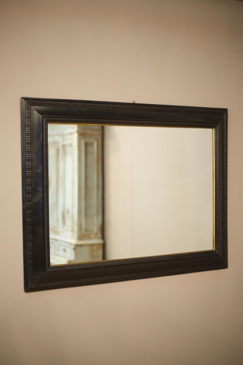 19th century Ebonised Italian mirror No5