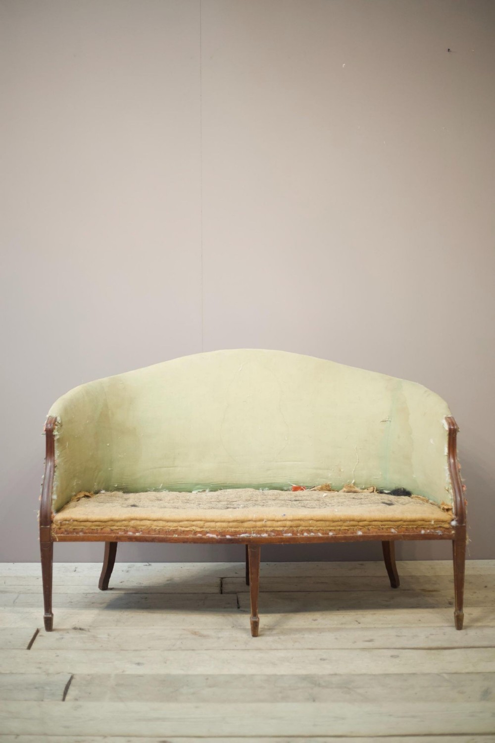 English country house Hepplewhite style sofa